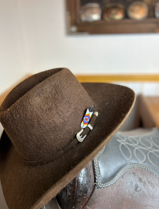 Sonoran Beaded Feather Hatpin