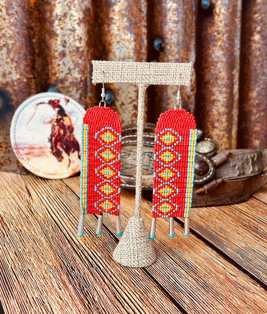 Red/Turquoise Dangles